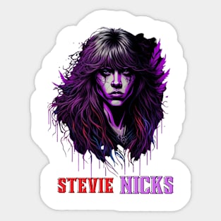 Stevie Nicks 3D splash Art (2) Sticker